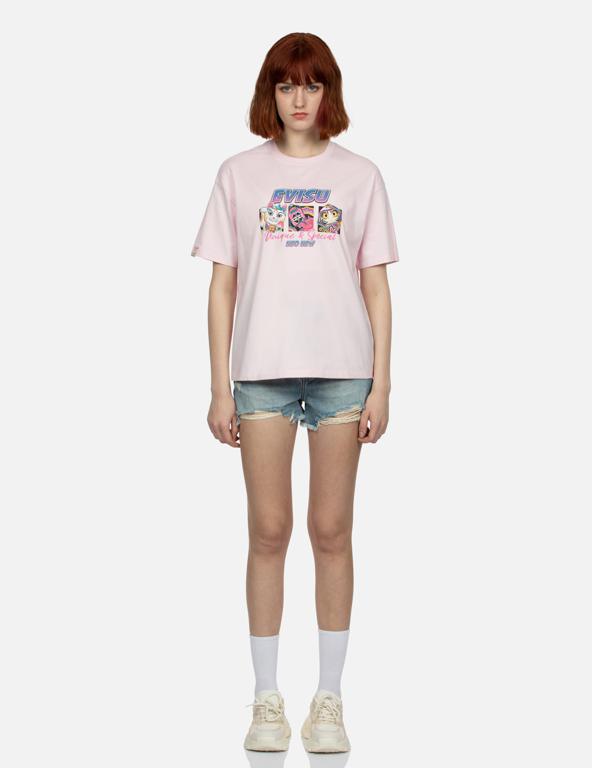 Multiple Print Oversized T-shirt