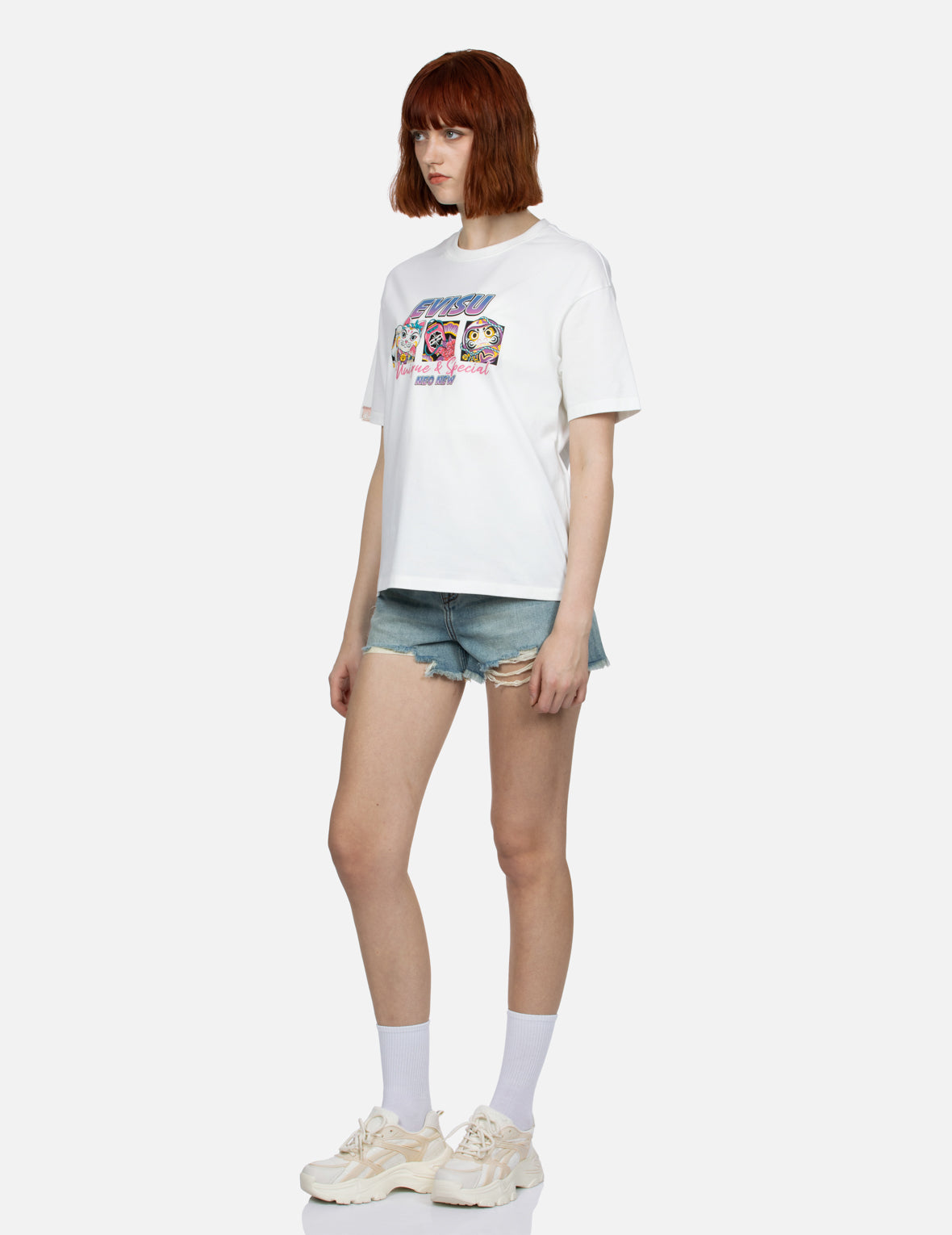 Multiple Print Oversized T-shirt