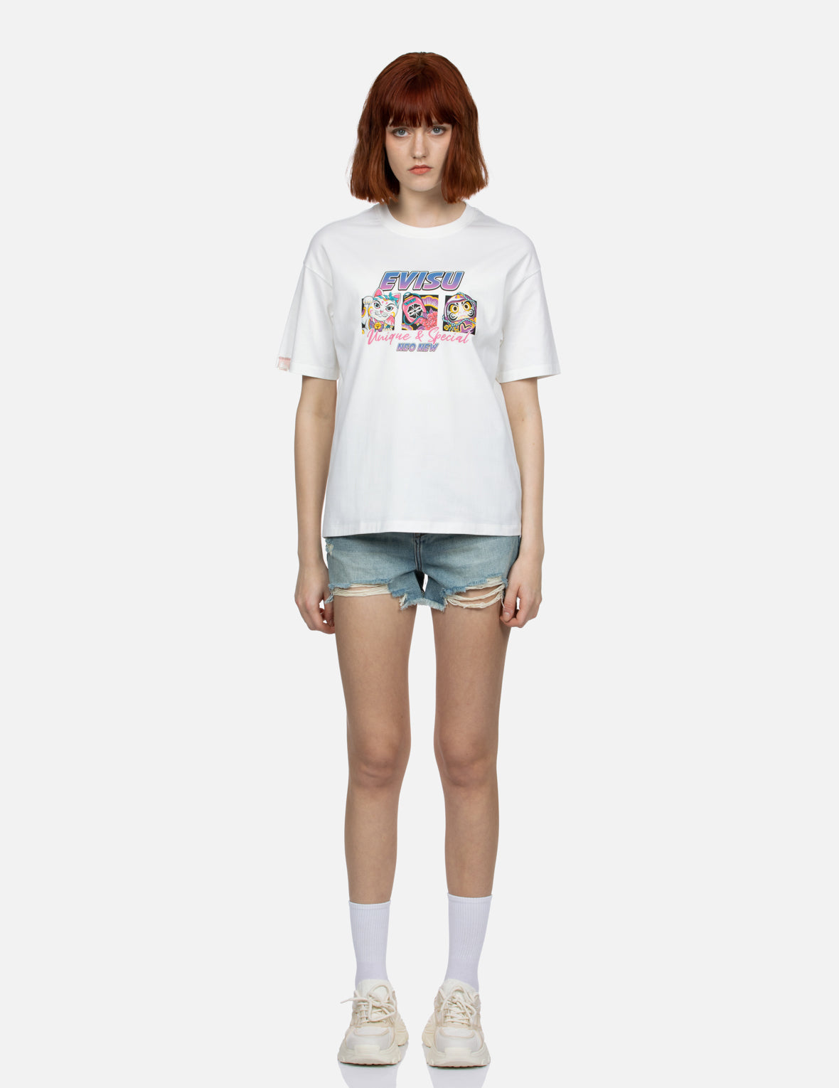 Multiple Print Oversized T-shirt